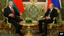Александр Лукашенко и Владимир Путин (фото из архива)