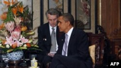 پرزيدنت اوباما پيش از عزيمت به کره جنوبی با نخست وزير چين ديدار کرد