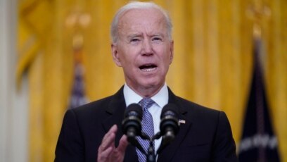 Tổng thống Joe Biden phát biểu về việc phân phối vaccine COVID-19, tại Tòa Bạch Ốc, ngày 17/5/2021.