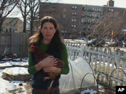 Washington resident Amanda Cundiff consumes fresh eggs from the chickens she raises in her backyard.