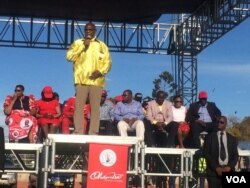 UMnu. Dumiso Dabengwa ukhuluma emhlanganweni weMDC Alliance.