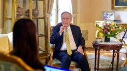 Thailand's Foreign Minister Don Pramudwinai talks with ‘VOA Thai’ during his official visit in Washington, DC, on Sept 28, 2021.