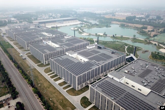 Drone photo shows the main processing facilities of the world's largest donkey skin gel producer in Dong'e, China, May 15, 2018. The Dong'e Ejiao Corporation Limited, known by its Chinese initials DEEJ, has profited greatly as the Chinese middle class appetite for luxury goods like the gel rise with their purchasing power.
