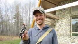 University of Michigan biologist Brian Weeks, lead author of a new study on avian responses to climate warming. Image credit: Brian Weeks.
