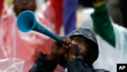 Vuvuzela, a familiar noise maker at soccer match, is used in Uganda to keep elephants away from people. (AP File photo)