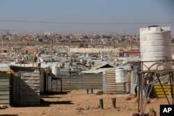 General view from Zaatari, the largest Syrian refugee camp in Mafraq, Jordan, on Sunday, Feb. 3, 2019. (AP)