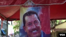 A Chavez electoral poster in Caracas