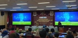 Seminar Ketahanan Energi Nasional UPN Veteran Yogyakarta, Kamis, 28 November 2019. (Foto:VOA/ Nurhadi)