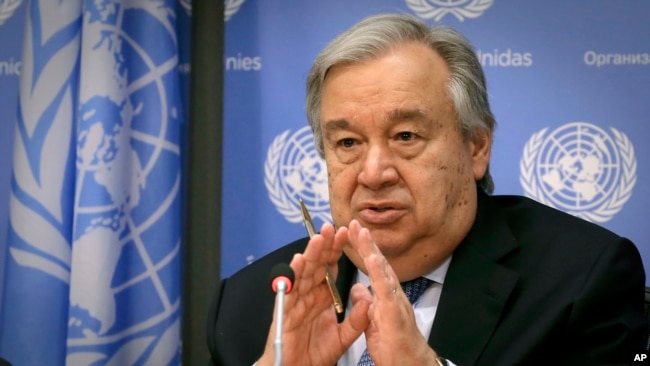 Birleşmiş Milletler Genel Sekreteri Antonio Guterres