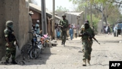 Des soldats nigérians en patrouille dans l'Etat de Borno.