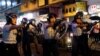 香港反送中荃葵青遊行 警方首次出動水炮車及真槍實彈向天示警