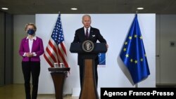 ABD Başkanı Joe Biden ve Avrupa Birliği Komisyonu Başkanı Ursula von der Leyen 31 Ekim 2021'de İtalya, Roma'da G-20 Zirvesi'nde biraraya gelmişti