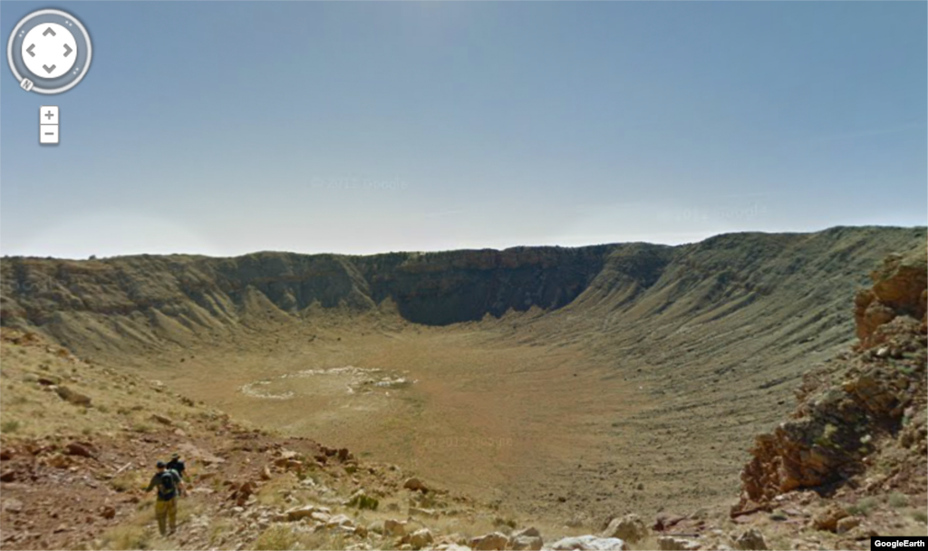 While not located in the Grand Canyon this 50,000 year-old meteor crater offers some spectacular views. The crater is almost 4,000 feet wide and nearly 600 feet deep.