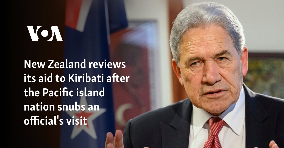 New Zealand reviews its aid to Kiribati after the Pacific island nation snubs an official's visit