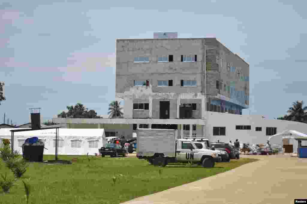 A newly-constructed Ebola virus treatment center in Monrovia, Liberia, Sept. 21, 2014.