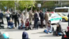 دانشجویان معترض در مواجه با ماموران نیروی انتظامی شعار «ایرانی با غیرت حمایت حمایت» سر دادند.