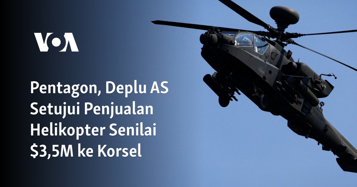 Pentagon, Deplu AS Setujui Penjualan Helikopter Senilai $3,5M ke Korsel 