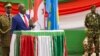 Le président burunais Pierre Nkurunziza après avoir prêté serment lors d'un 3e mandat controversé, à Bujumbura, le 20 août 2015.