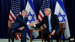 دیدار دونالد ترامپ رئیس جمهوری آمریکا و بنیامین نتانیاهو نخست وزیر اسرائیل در حاشیه مجمع عمومی سازمان ملل متحد - ۲۶ سپتامبر ۲۰۱۸