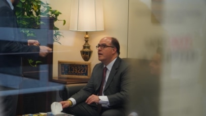 Julio Borges, comisionado de Relaciones Exteriores nombrado por la oposición liderada por Juan Guaidó, en Washington D.C. Octubre 29, 2019. Foto: Alejandra Arredondo - VOA.