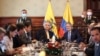 Los presidentes Iván Duque y Guillermo Lasso, en reunión en Ecuador. [Foto: Presidencia de Colombia].