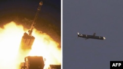 북한은 "국방과학원이 11일과 12일 새로 개발한 신형 장거리 순항미사일 시험발사를 성공적으로 진행했다"며, 13일 사진을 공개했다.