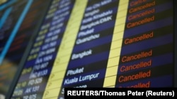 Spisak odloženih letova na aerodromu u Hong Kongu
