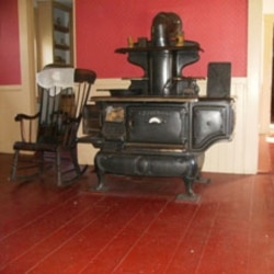 The kitchen where Robert Frost wrote “Storm Fear” and “Tree at My Window