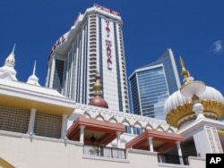 Billionaire Carl Icahn's management team is asking New Jersey gambling regulators for permission to shut down the Trump Taj Mahal casino in Atlantic City, New Jersey, in Oct. 2016.