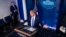 Tổng thống Trump trong cuộc họp báo ở Nhà Trắng.