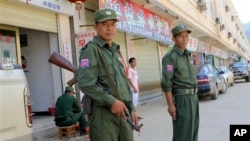 တရုတ်-မြန်မာနယ်စပ် ကိုးကန့်တပ်သားများ လုံခြုံရေးယူထား။