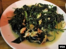 茶叶炒野菜