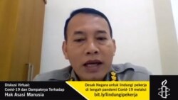 Tangkapan layar Jubir Polri, Hengky Widjaja melalui akun Youtube Amnesty International Indonesia.