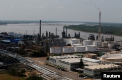 A view of the oil refinery Ecopetrol in Barrancabermeja, Colombia, March 1, 2017.