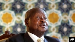 FILE - Ugandan President Yoweri Museveni.