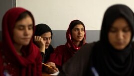 Girls attend lessons at their orphanage in Kabul, Afghanistan, October 10, 2021. REUTERS/Jorge Silva