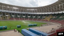 Une vue générale du stade Olembe à Yaoundé, au Cameroun, le 8 août 2021.