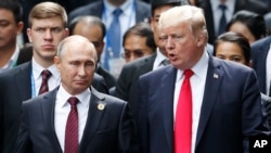 Putin e Trump encontraram-se em Novembro de 2017