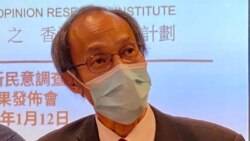 香港民意研究所行政總裁鍾庭耀表示，國安法之下仍會繼續以往的調查工作，直至法律框架改變 （攝影：美國之音湯惠芸）