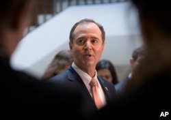 Rep. Adam Schiff, D-Calif., ranking member of the House Intelligence Committee, speaks to reporters, March 22, 2018.