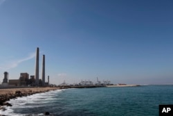 FILE - a photo shows a general view of the Eshkol power station, the first in Israel to produce electricity from natural gas, in the coastal city of Ashdod, southern Israel.