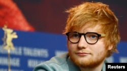 Ed Sheeran saat menghadiri Festival Film Internasional ke-68 Berlinale di Berlin, jerman, 23 February 2018. (Foto: dok).