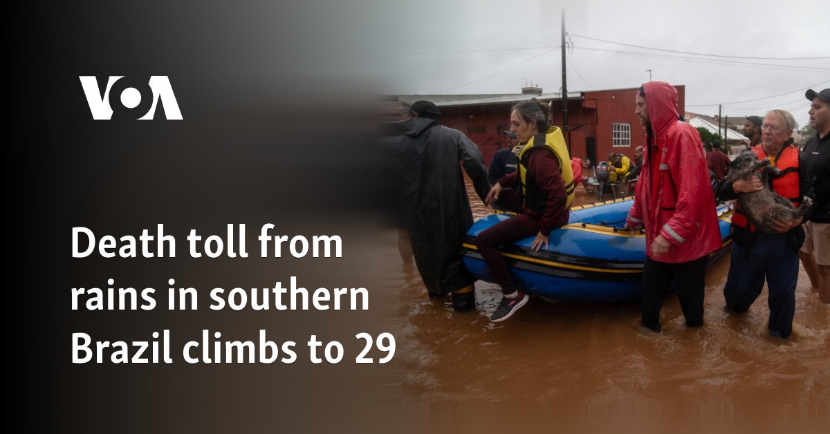 Death toll from rains in southern Brazil climbs to 29