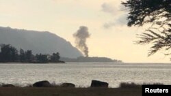 Самолет разбился недалеко от пляжа Каяка-Бэй в Халейве, Гавайи, 21 июня 2019 года