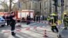 پلیس و نیروهای امدادی آلمان در خیابان های منتهی به محل حادثه