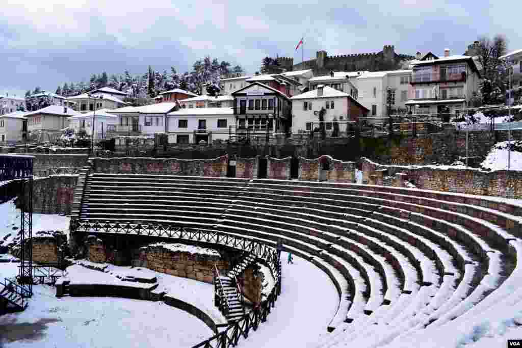 Ohrid under snow