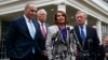 Speaker of the House Nancy Pelosi, D-Calif., speaks to reporters after meeting with President Donald Trump about border security in the Situation Room of the White House, Jan. 4, 2019.