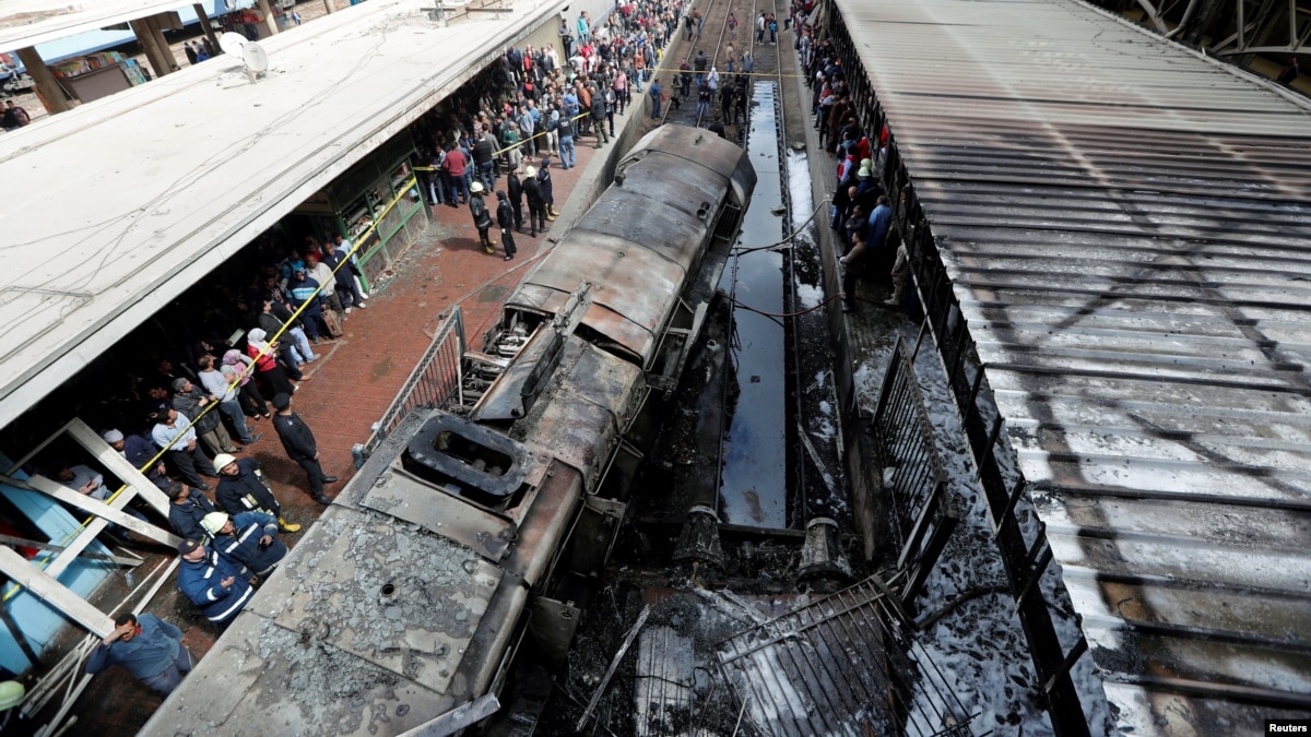 20 Lebih Tewas dalam Kecelakaan Kereta Api di Stasiun Utama Kairo, Mesir