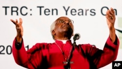 FILE - Anglican Archbishop Emeritus Desmond Tutu in Cape Town, South Africa, April 20, 2006. 
