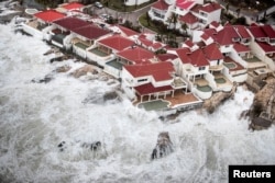 Daños dejados por huracán irma en Saint Maarten, la parte holandesa de la isla de Saint Martin en el Caribe. Sept. 6, 2017.